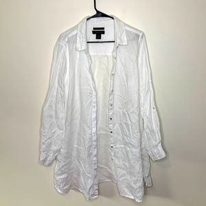 Tahari linen button up